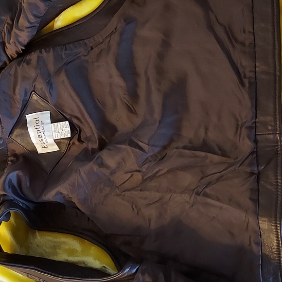 Essential Elements Women's Quilted Brown Leather Vest Fitted Western  L - Picture 11 of 14